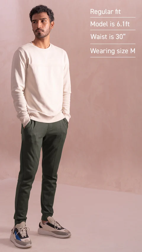 Statement Elemental Knit Jogger Olive Green