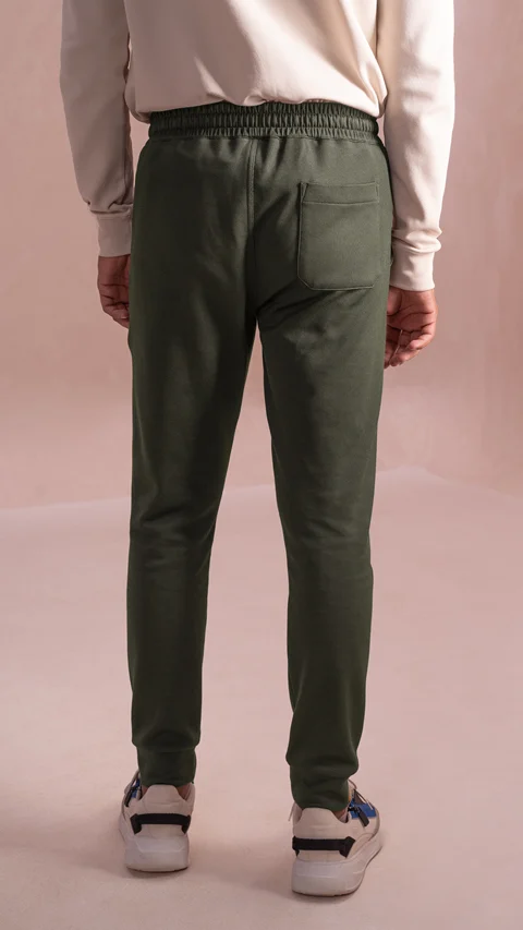 Statement Elemental Knit Jogger Olive Green