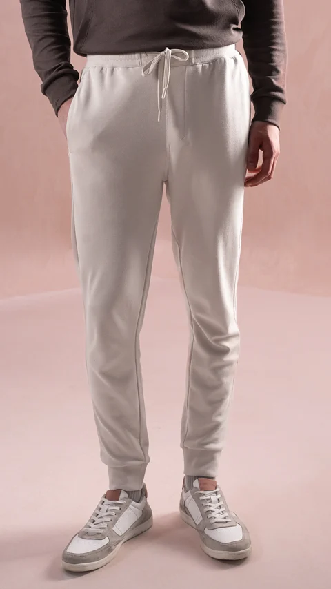 Statement Elemental Material Block Jogger Bright Beige