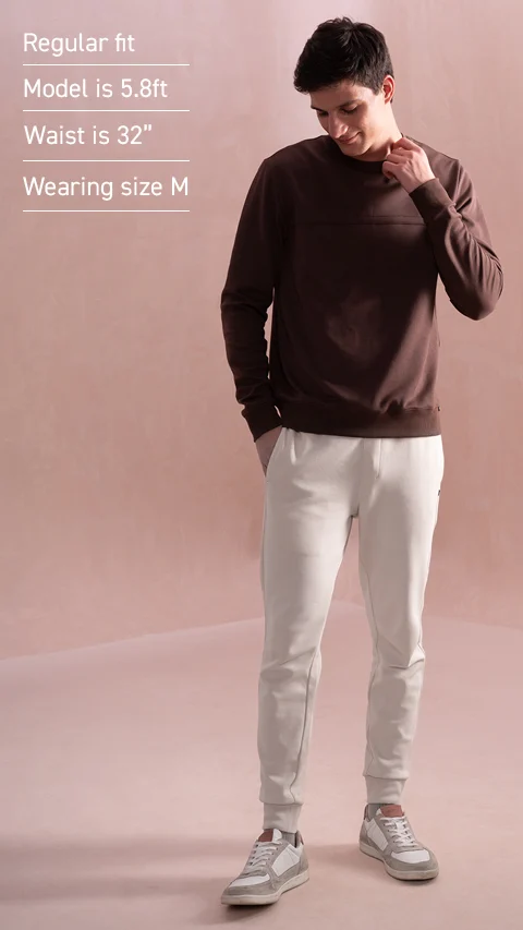 Statement Elemental Material Block Jogger Bright Beige