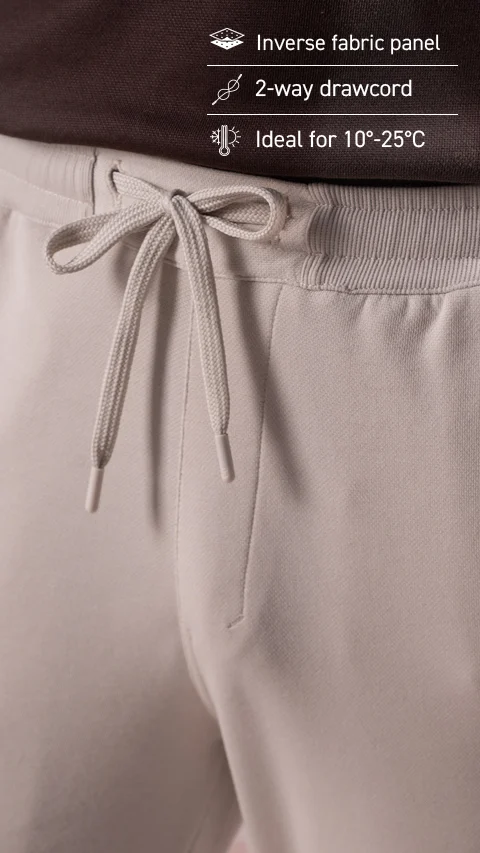 Statement Elemental Material Block Jogger Bright Beige