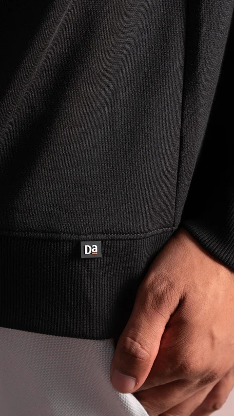 Statement Elemental Solid Sweatshirt Jet Black