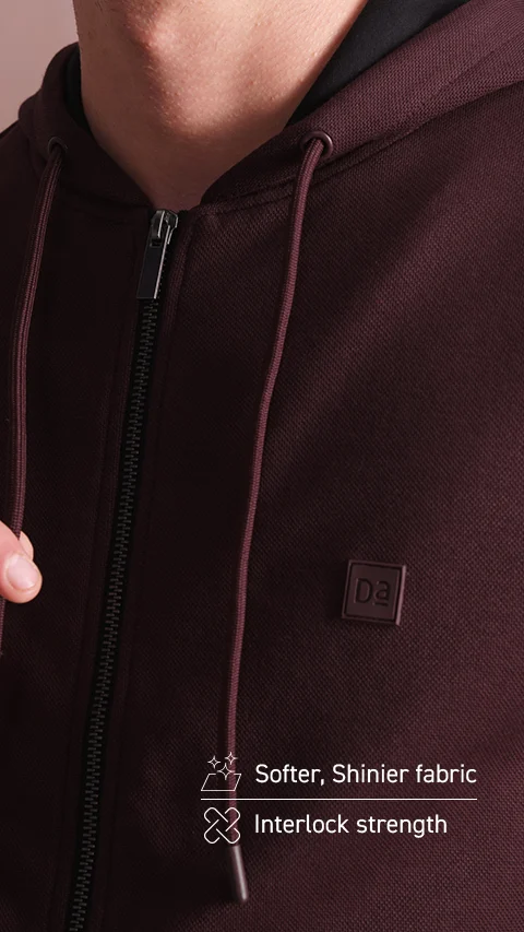 Statement Elemental Zipped Hoodie Loyal Maroon