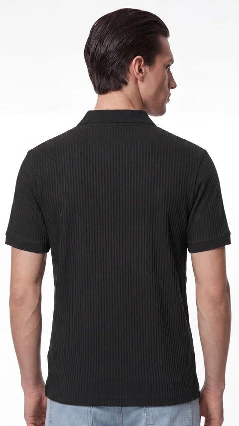 Striped Polos Night Black
