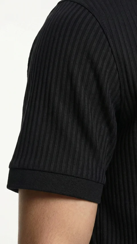 Striped Polos Night Black