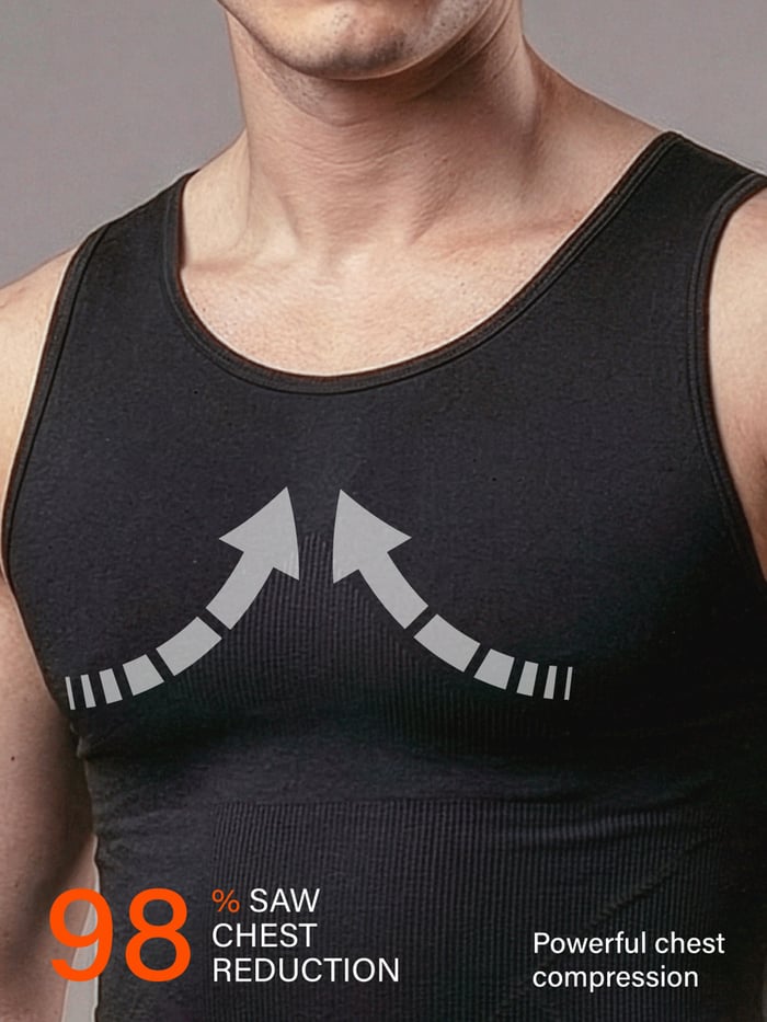 compression tank top mens slimming vest body shaper