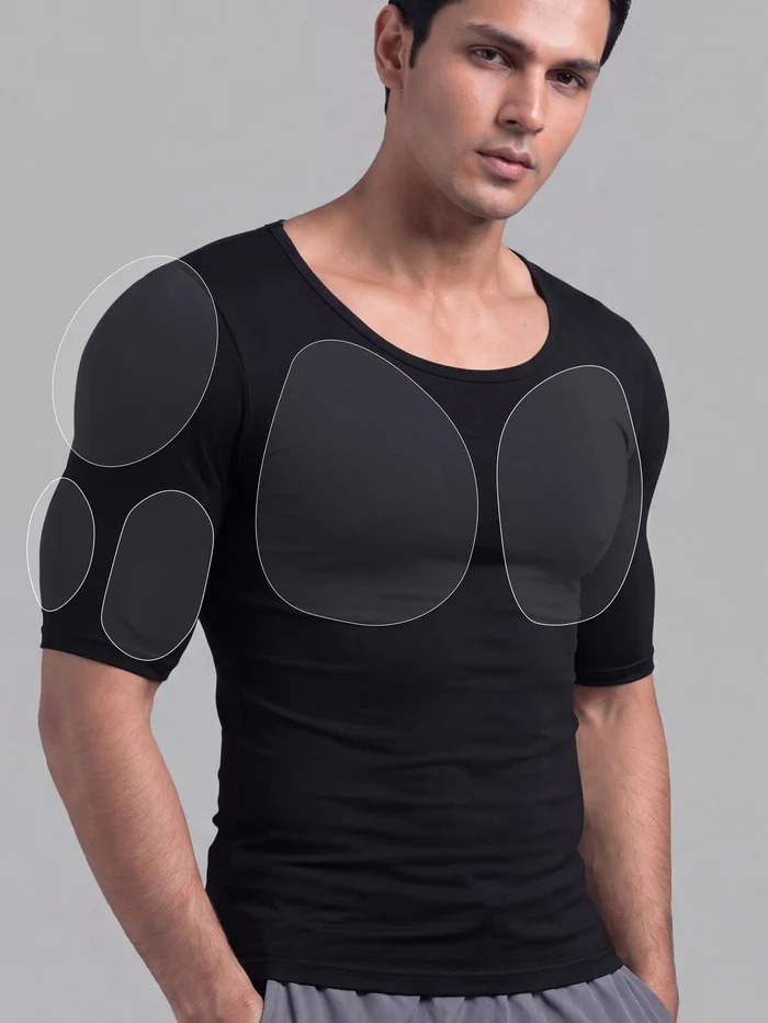 DaMENSCH FORM Physiq Padded Chest & Bicep Vest Atlas Black