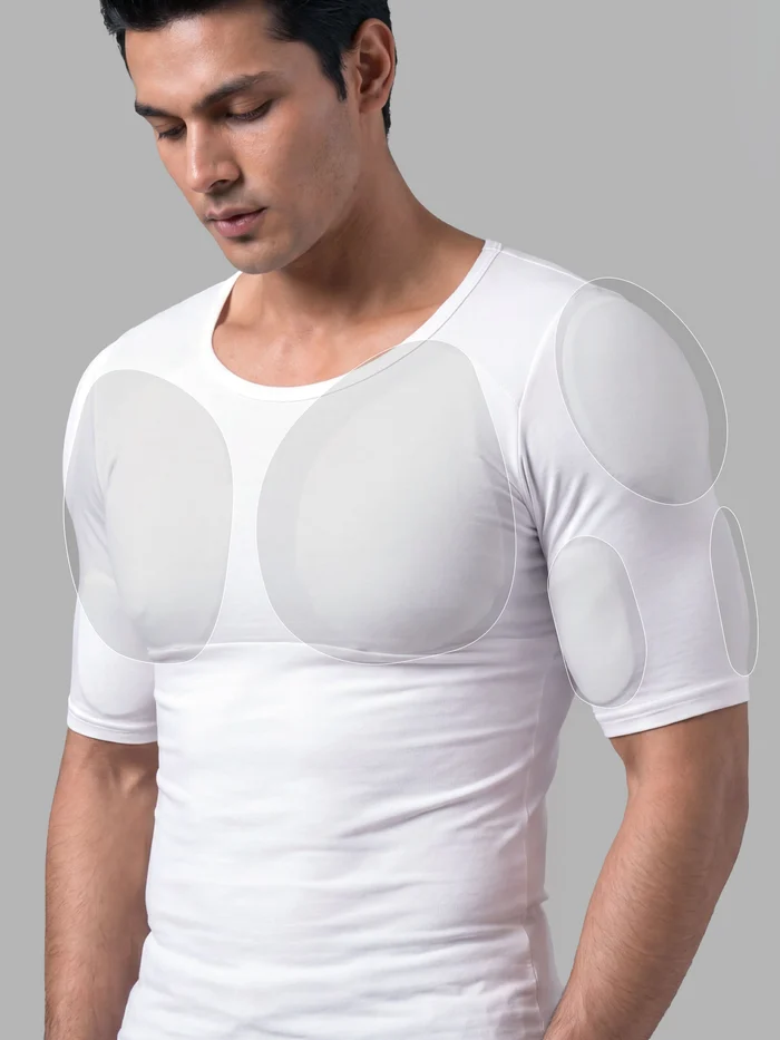 DaMENSCH FORM Physiq Padded Chest & Bicep Vest Titan White