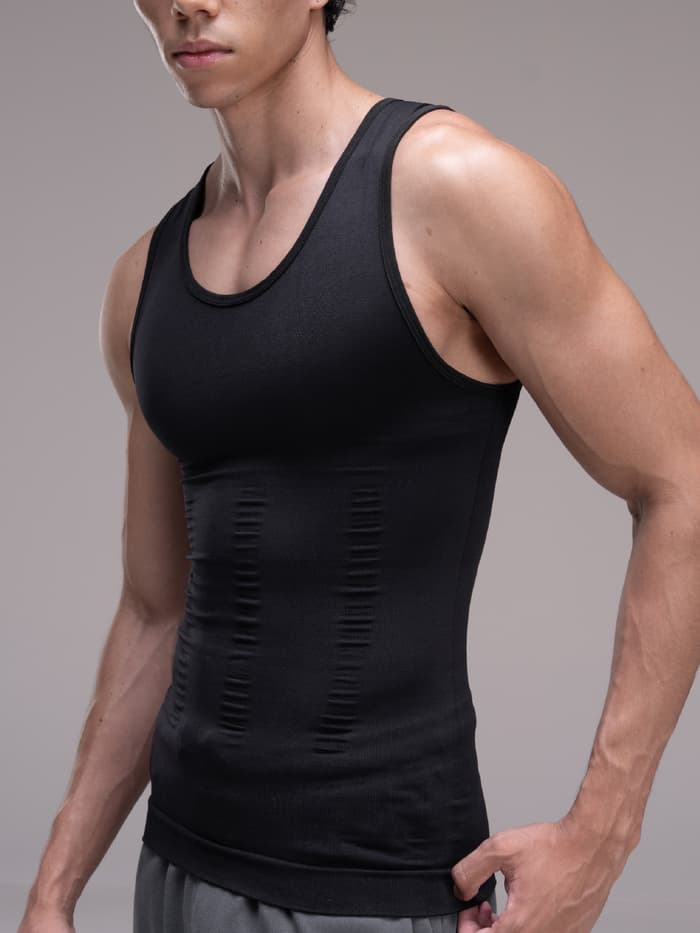 DaMENSCH Form Mild-Compression Shapewear Vests Pure Black