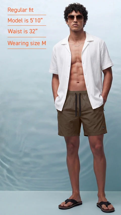 DaAqua Swim Shorts Pier Brown