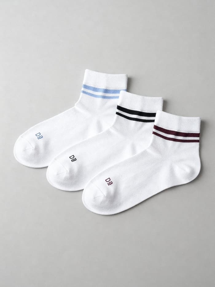 Aloe-Socks Above Ankle Socks Strike White, Accent White, Sail White