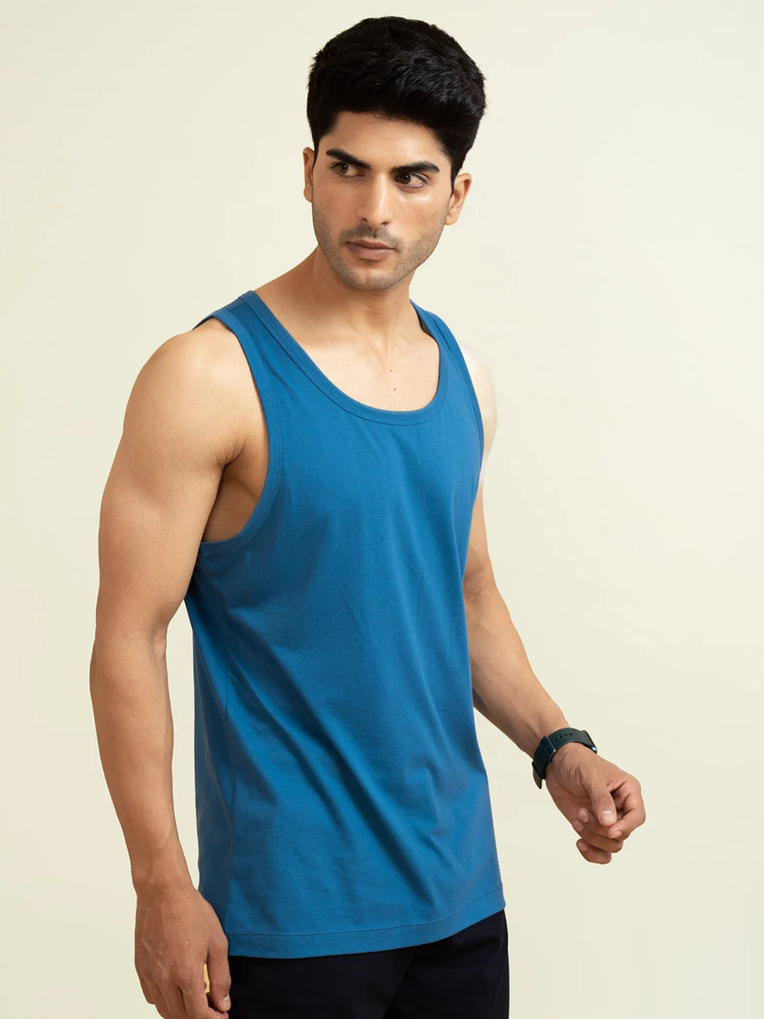 Fluid Casual Tank Tops Steel Blue