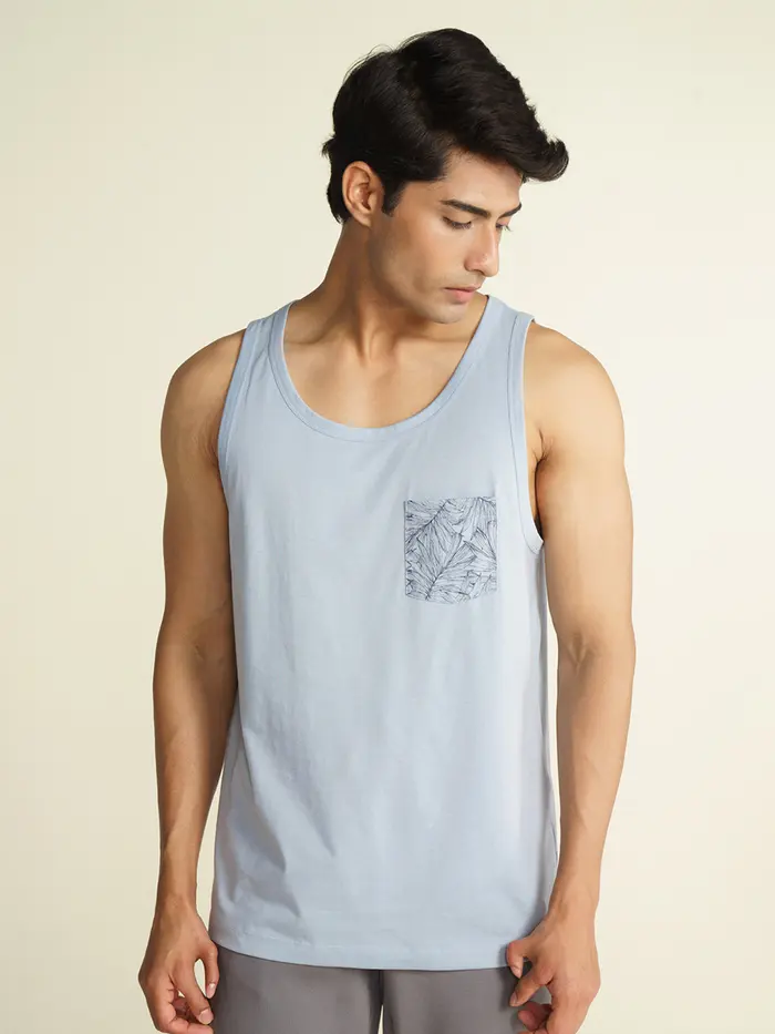 Fluid Casual Tank Tops Cloud Blue