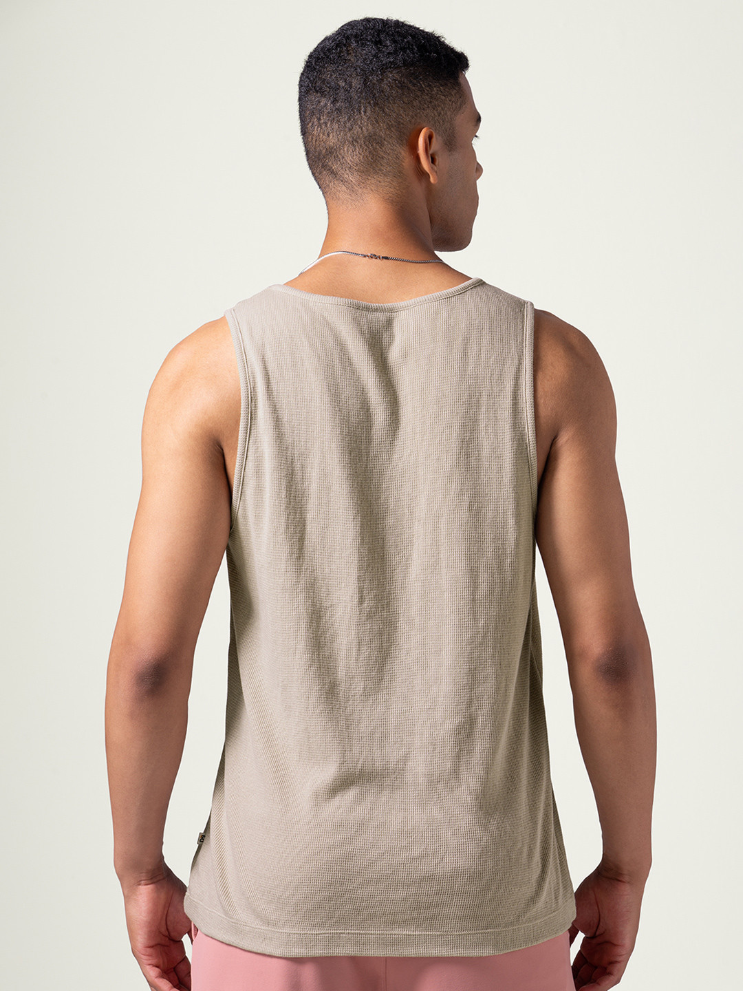 Statement Waffle Tank Top Vanilla Cream