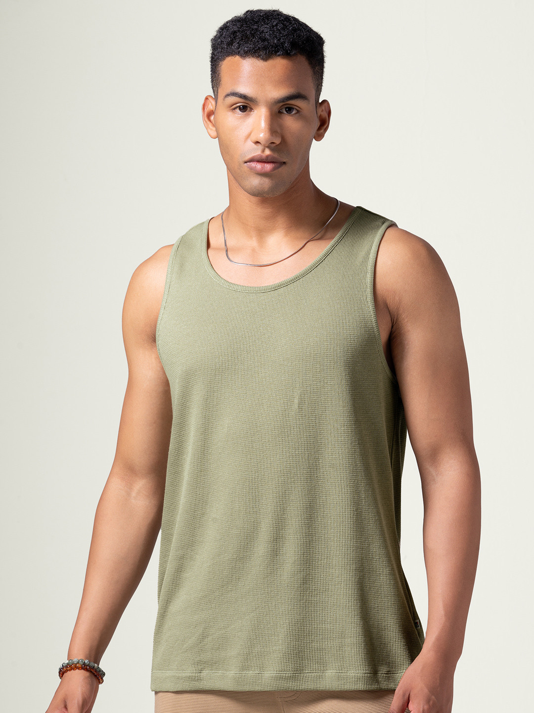 山中拓也着用】MUZE Waffle HEM MESH tanktop 山中拓也着用】MUZE