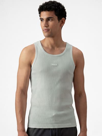 Ribbed Tank Top Moon Grey