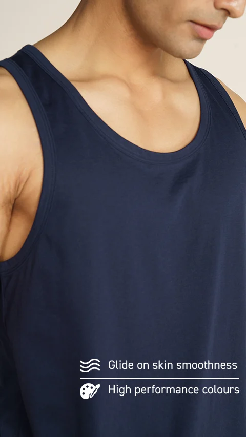 Fluid Casual Tank Tops Midnight Blue