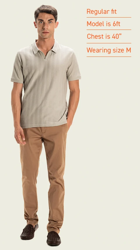 Statement Textured Polo T-Shirt Gentle Gray