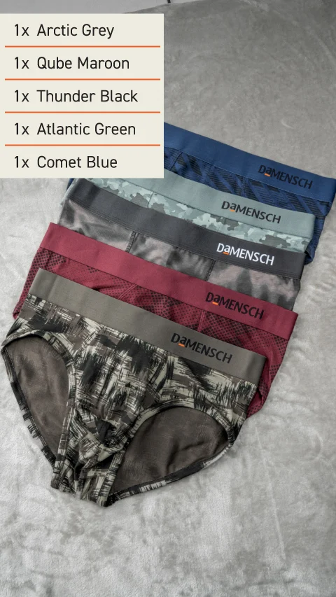 The Weekday Deo-Soft Briefs Box-D (Pack Of 5)