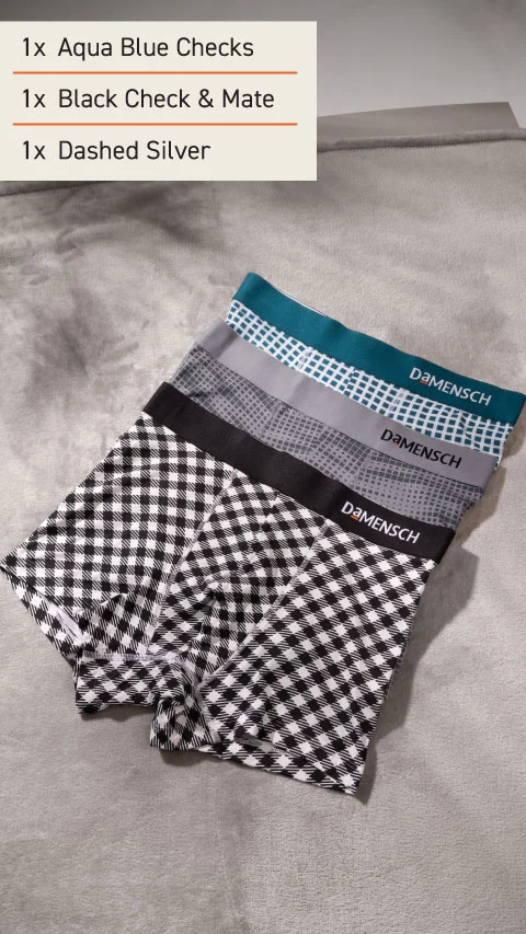 The Long Weekender Deo-Soft Trunks Box-E (Pack Of 3)