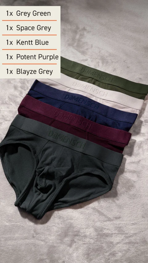 The Weekday Deo-Soft Briefs Box-C (Pack Of 5)