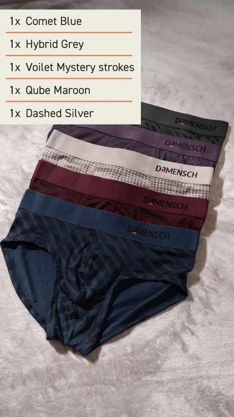 The Weekday Deo-Soft Briefs Box-D (Pack Of 5)