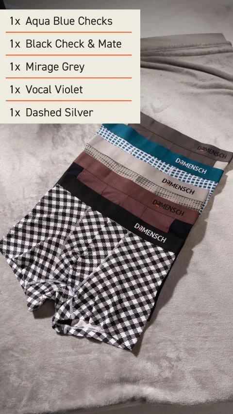 The Weekday Deo-Soft Trunks Box-D (Pack Of 5)