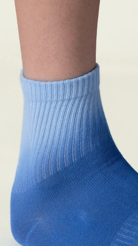 Statement Tie-Dye Above Ankle Socks- Dark Waters