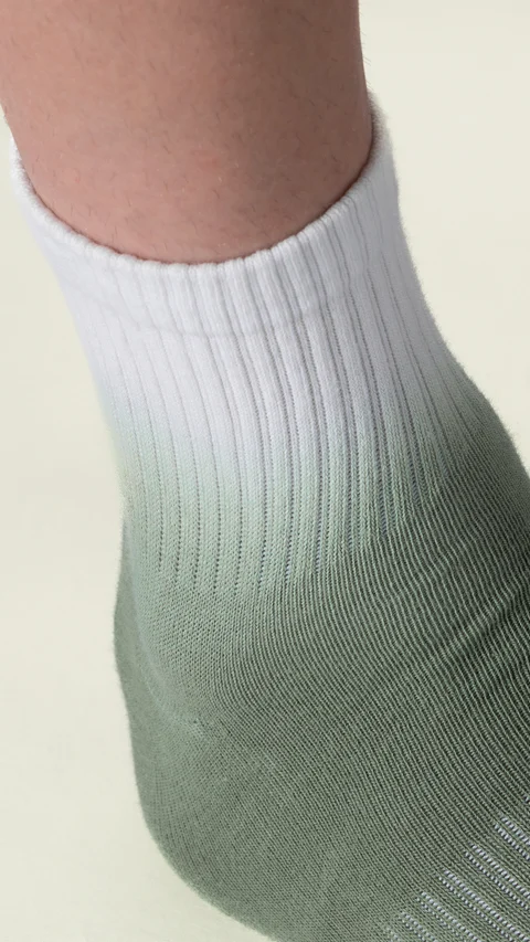 Statement Tie-Dye Above Ankle Socks- Forest Fade