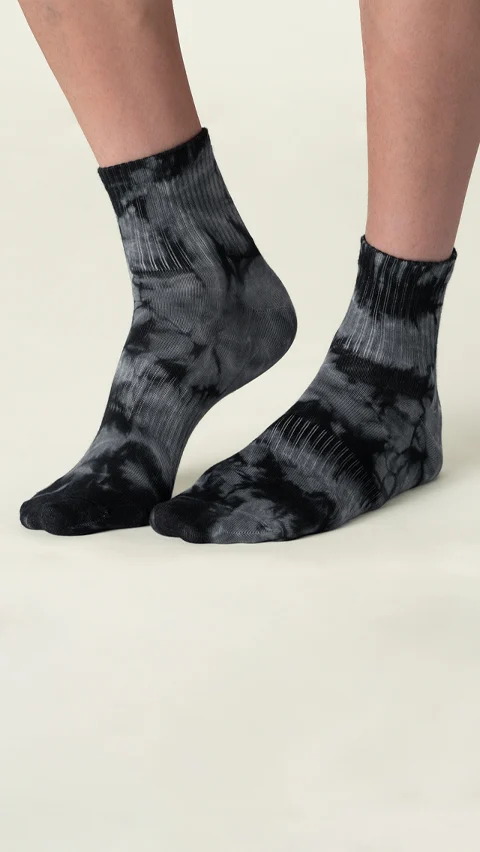 Statement Tie-Dye Above Ankle Socks- Mystic Midnight