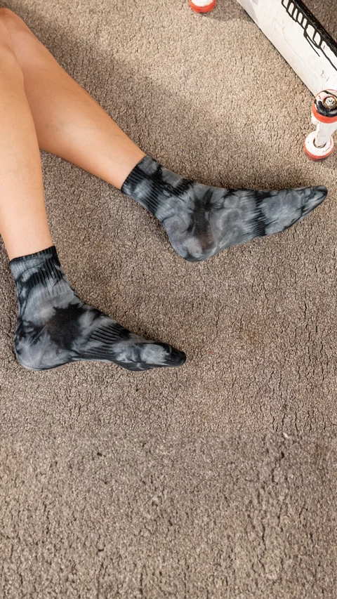 Statement Tie-Dye Above Ankle Socks- Mystic Midnight