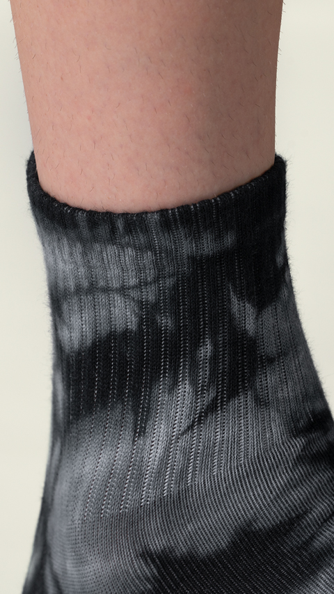 Mens Tie Dye Above Ankle Socks Mystic Midnight | DaMENSCH
