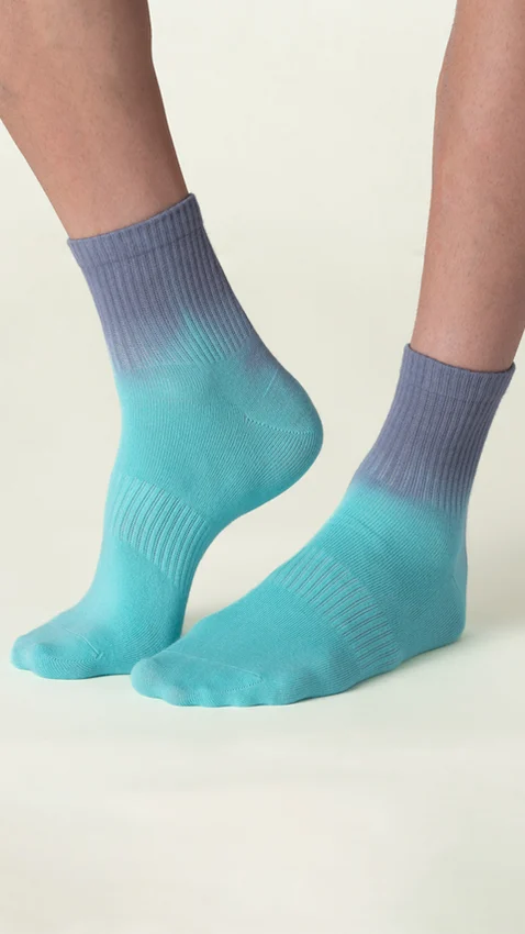 Statement Tie-Dye Above Ankle Socks- Sea Dreams