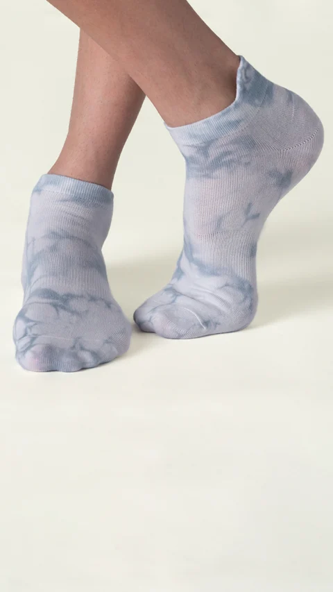 Statement Tie-Dye Below Ankle Socks- Candy Blue