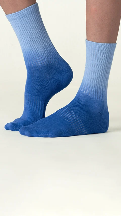 Statement Tie-Dye Calf Length Socks- Dark Waters