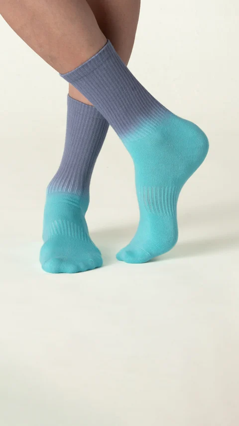 Statement Tie-Dye Calf Length Socks- Sea Dreams