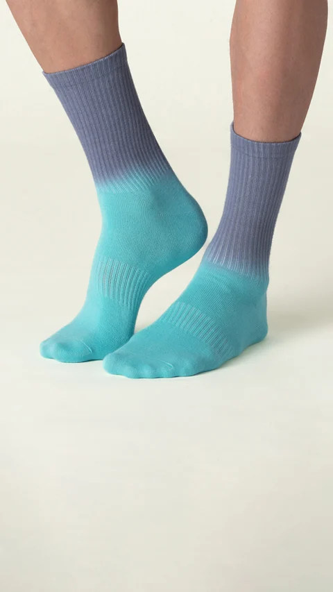 Statement Tie-Dye Calf Length Socks- Sea Dreams
