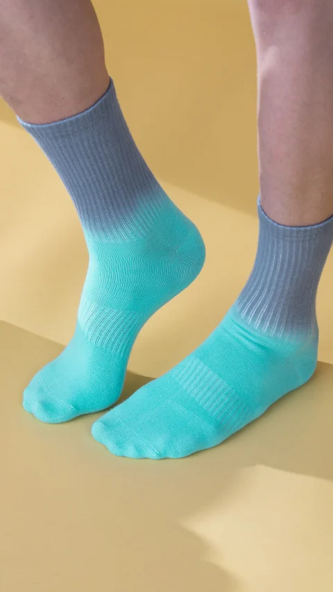 Statement Tie-Dye Calf Length Socks- Sea Dreams