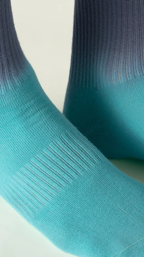 Statement Tie-Dye Calf Length Socks- Sea Dreams