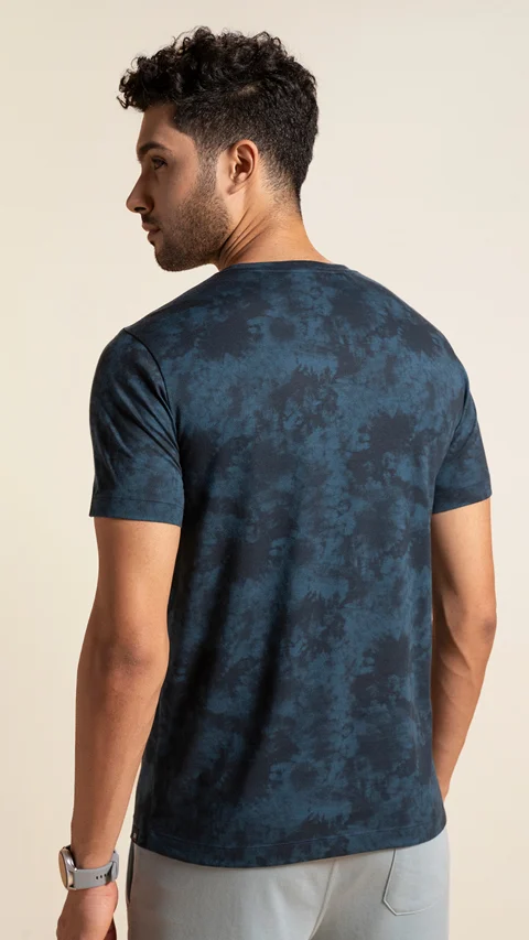 Breeeze Ultra-Light Tie-Dye T-Shirt Dusty Blue