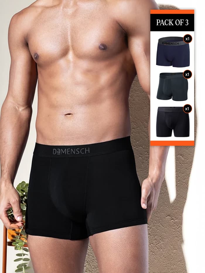 Deo-Soft Trunks Blayze Grey, Denim Blue, Wayn Black