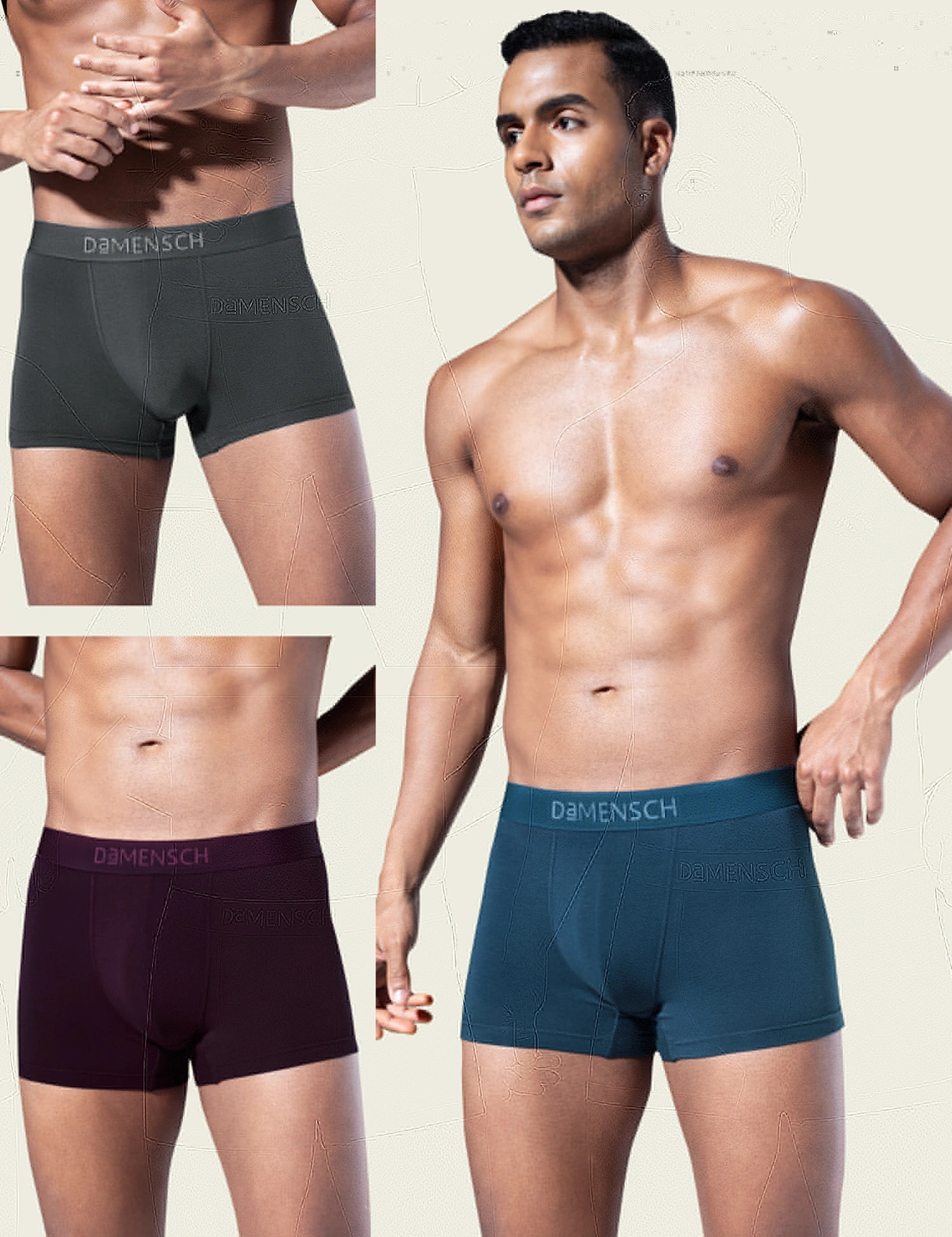 Deo-Soft Trunks Ruby Red