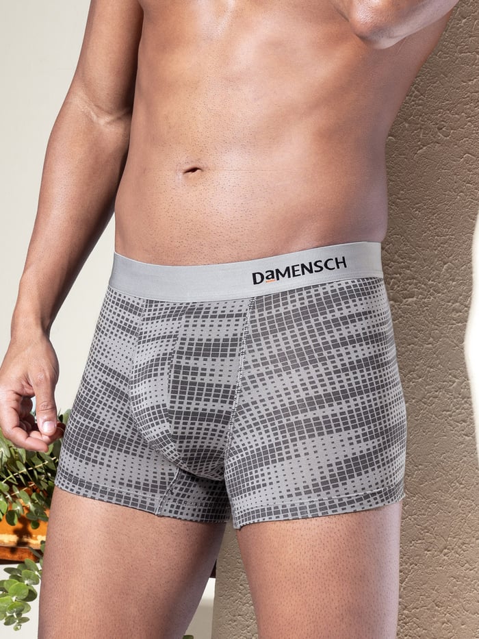 Deo-Soft Trunks Dashed Silver
