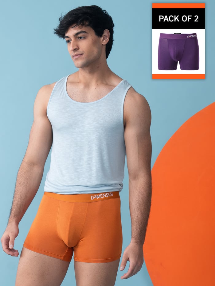 Value-Deal Deo-Soft Trunks Gold Flame, Very Voilet