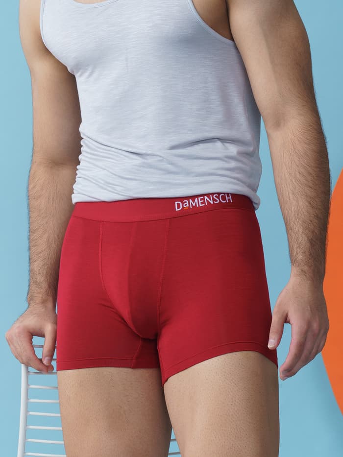 Deo-Soft Trunks Bold-Tango Red