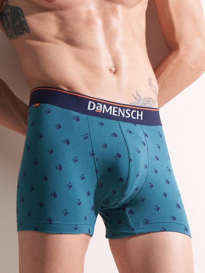 Deo-Cotton Trunk- Check & Mate Teal