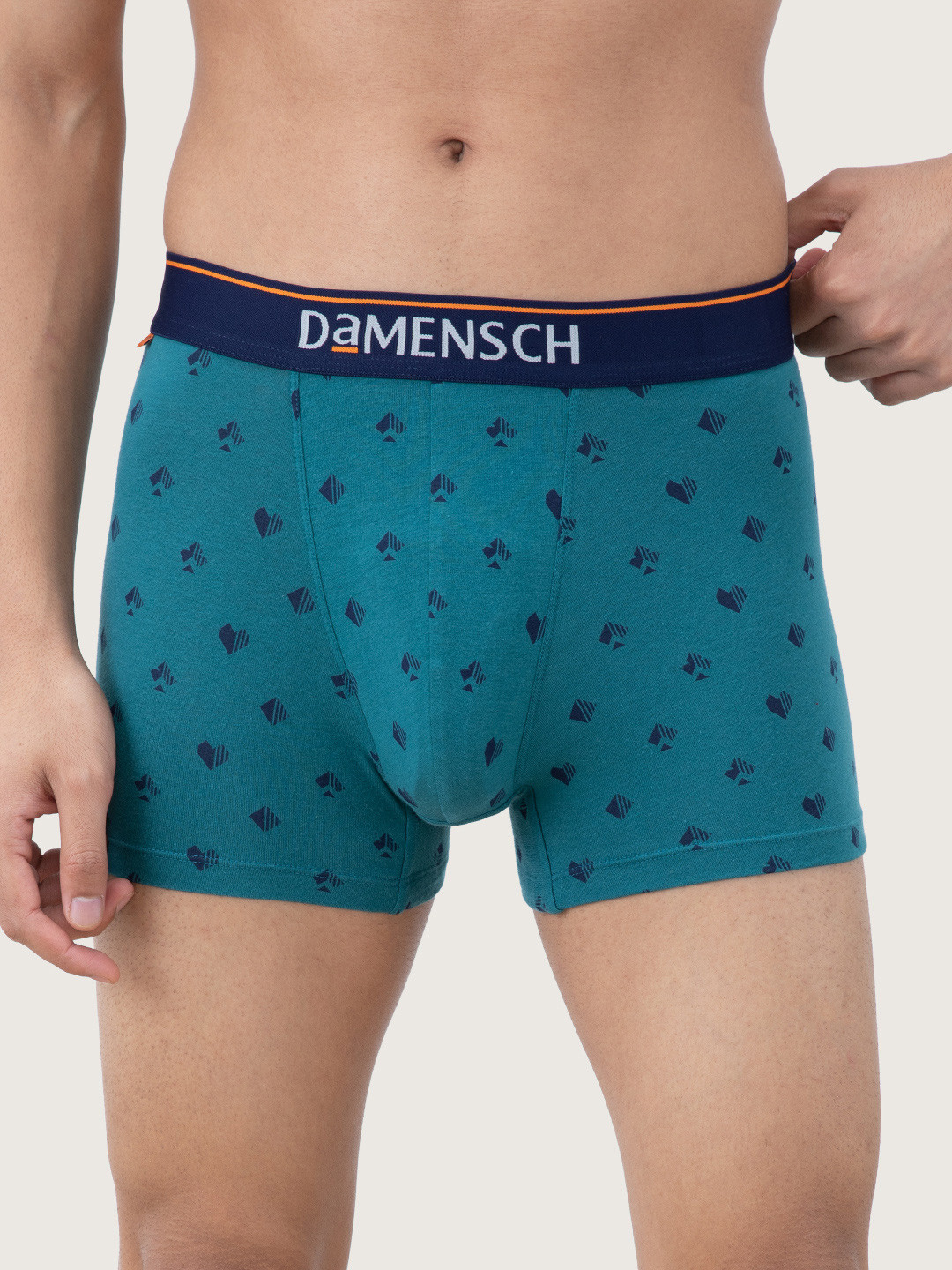 Deo-Cotton Trunk- Check & Mate Teal