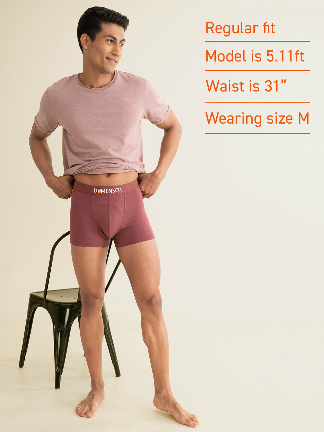 Deo-Cotton Trunk- Marsala