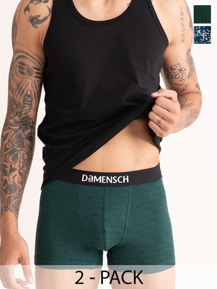 Value Deal Deo-Cotton Trunks- Forest Biome, Soft Chambray