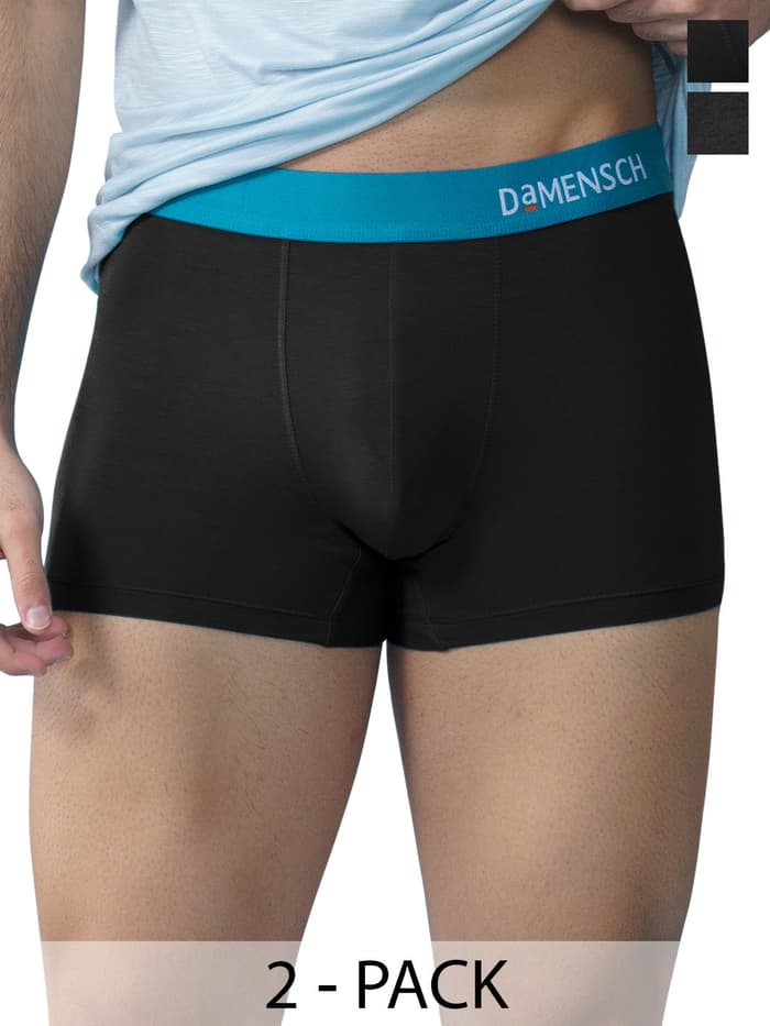 Value-Deal Deo-Soft Trunks - Flame Black, Moss Black, Ocean Black